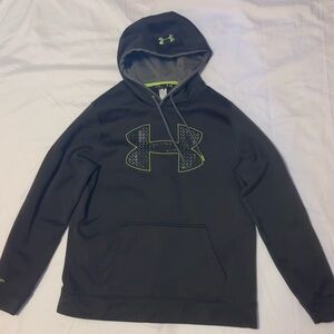 UNDER ARMOUR Storm Dark Green Hoodie Excellent Cond Sz.L